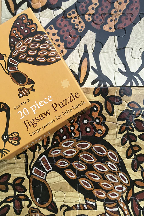 Froggmag "Sohrai Birds" 20 Pieces Jigsaw Puzzle - Image 4