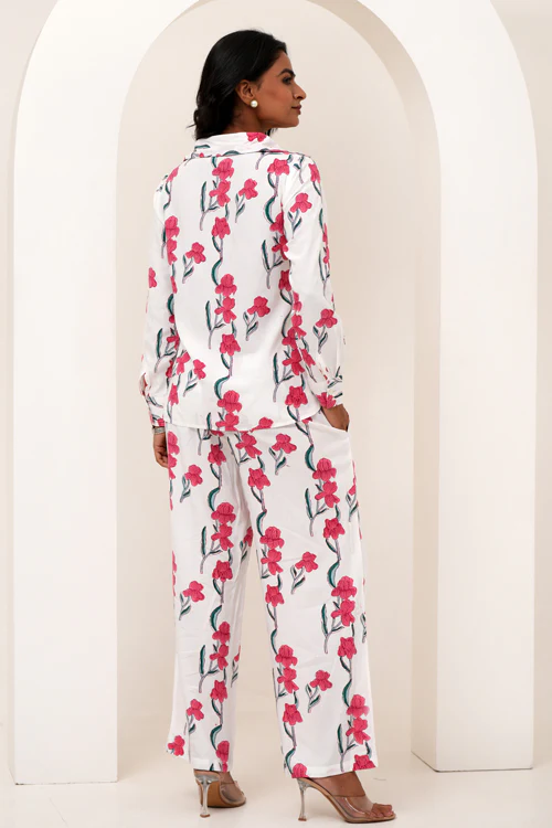 Sooti Syahi Garden Grove Hand Block Printed Co-Ord Set - Image 5