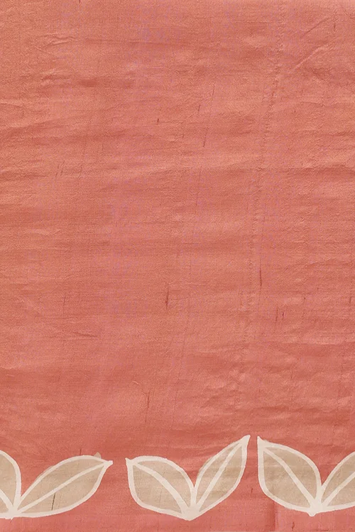 GC 'Bloom' Handwoven Hand Batik Pure Silk with SilkMark Saree - Image 8