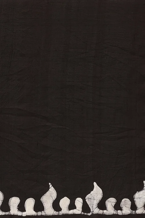 GC 'Chakra' Handwoven Hand Batik Pure Silk with SilkMark Saree - Image 7