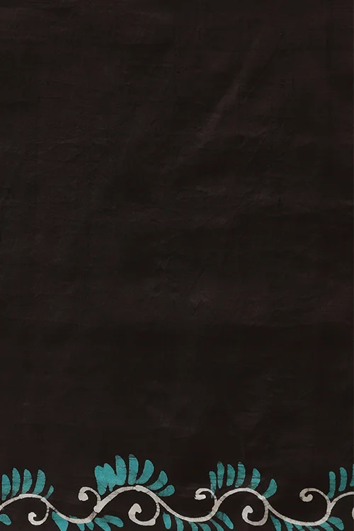 GC 'Nartaki' Handwoven Hand Batik Pure Silk with SilkMark Saree - Image 7
