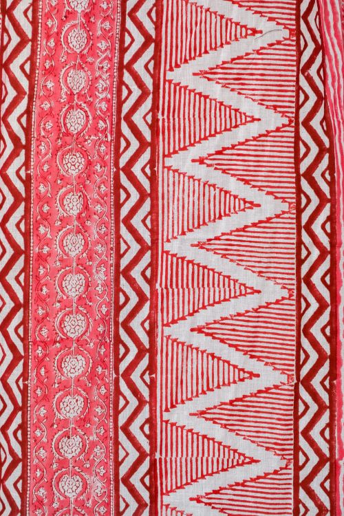 Sooti Syahi Geometric Romance Hand Block Printed Window Curtain - Image 5