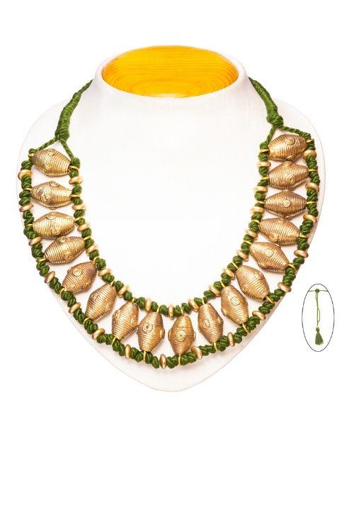 Miharu Green Choker Necklace - Image 3
