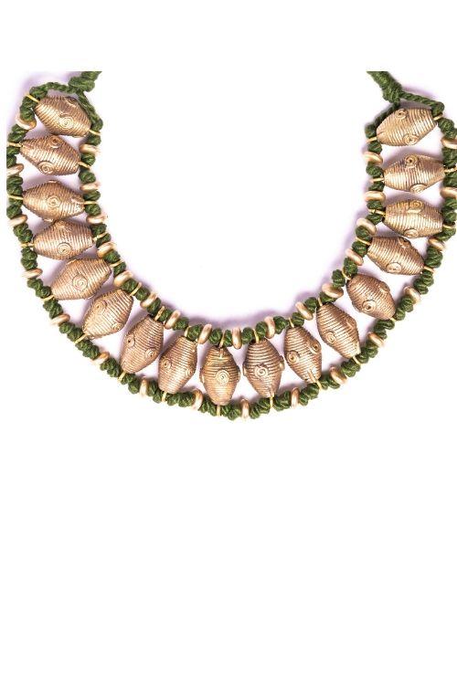 Miharu Green Choker Necklace - Image 4
