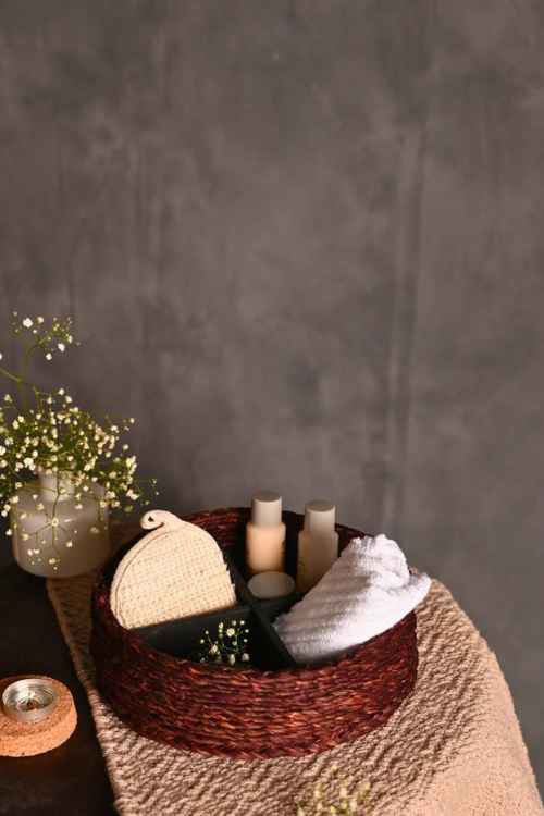 Kadam Haat Handmade Sabai Grass Jewellery Box-Brown - Image 4