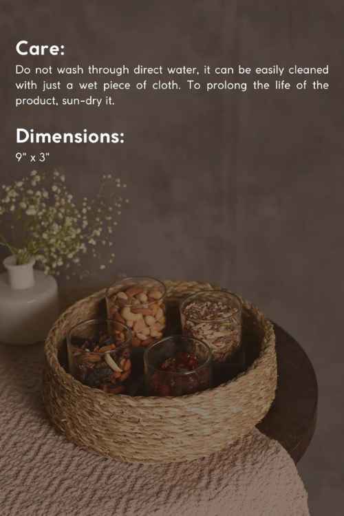 Kadam Haat Handmade Sabai Grass Jewellery Box-Natural - Image 6