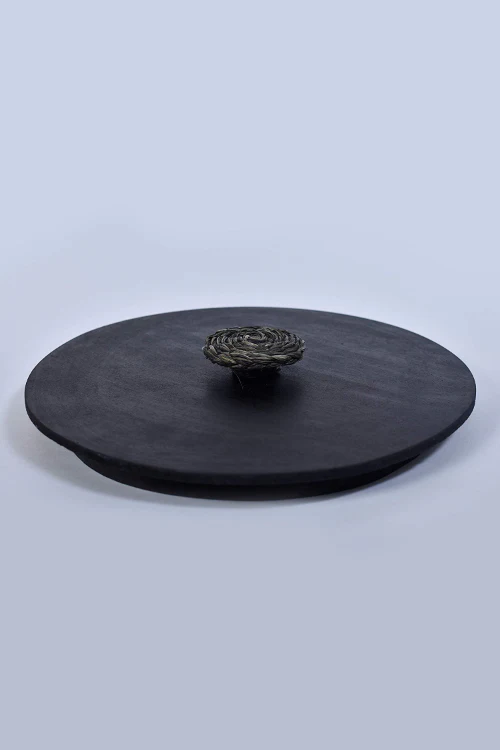 Kadam Haat Handmade Sabai Grass Roti Box (Black) - Image 6