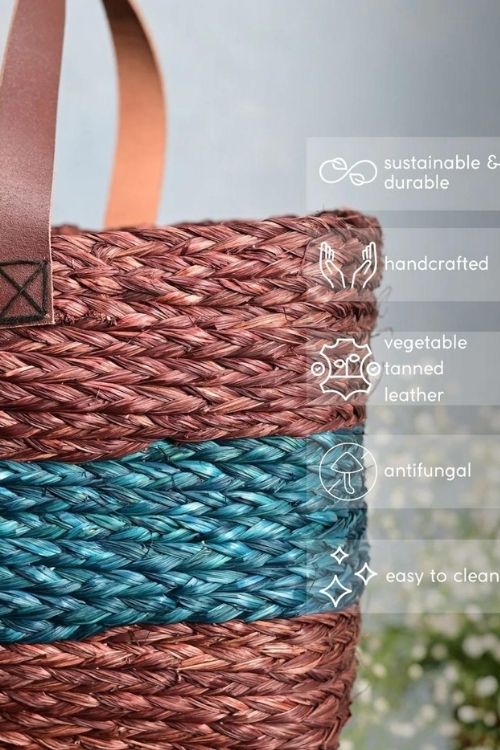 Kadam Haat Handmade Sabai Grass Shopping Bag - Brown - Image 11