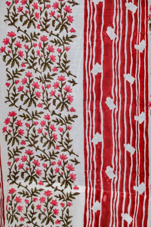 Sooti Syahi Haven Glazing Hand Block Printed Door Curtain - Image 4