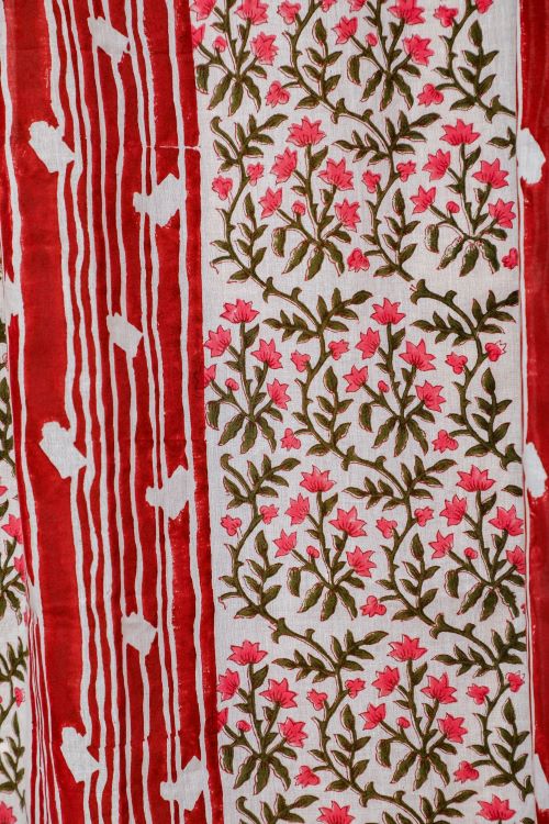 Sooti Syahi Haven Glazing Hand Block Printed Window Curtain - Image 5