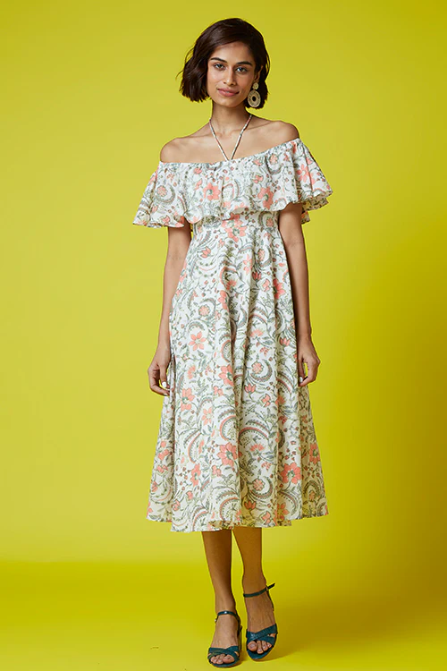 Okhai 'Heartstring' Hand Block Printed Dress - Image 3