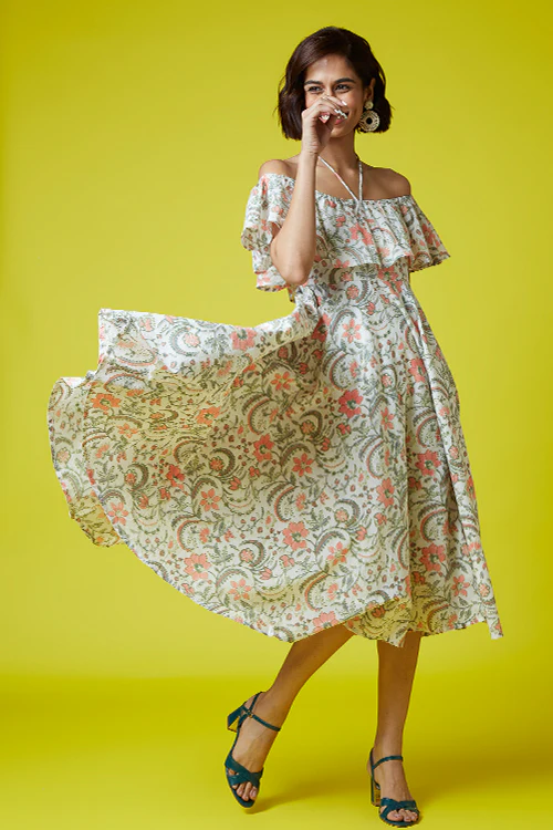 Okhai 'Heartstring' Hand Block Printed Dress - Image 4