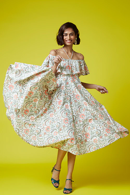 Okhai 'Heartstring' Hand Block Printed Dress - Image 7