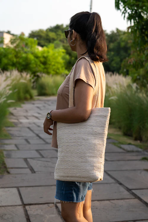 Heera Hand-Woven Tote Bag - Image 4