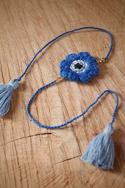 Himalayan Blooms 1 Rakhi,Ee Bunting,Rauli,Rakhi Gift Hamper - Image 2