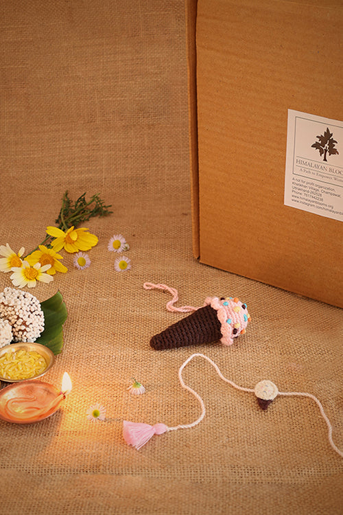 Himalayan Blooms 1 Rakhi,Icecream,Rauli,Rakhi Gift Hamper - Image 2