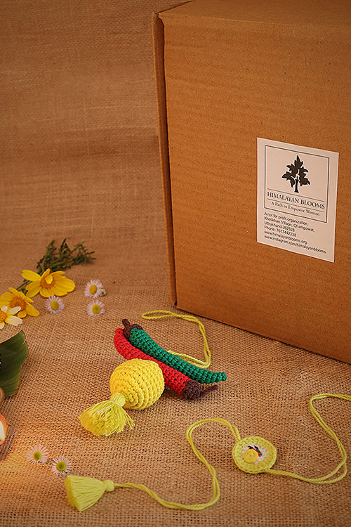 Himalayan Blooms 1 Rakhi,Nimbu Mirchi,Rauli,Rakhi Gift Hamper - Image 5