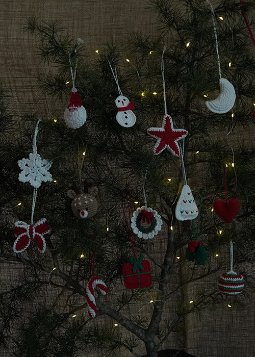 Himalayan Blooms Complete Handmade Christmas Ornament Set of 14 | - Image 3