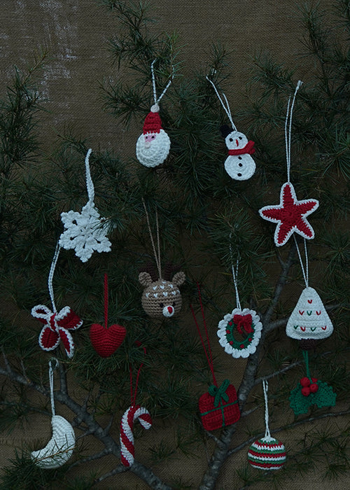 Himalayan Blooms Complete Handmade Christmas Ornament Set of 14 | - Image 7