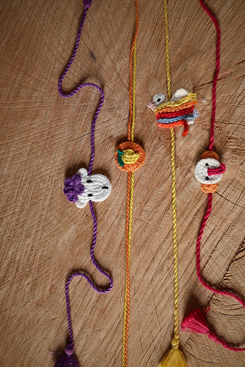 Himalayan Blooms Cotton Thread Kids Rakhi (Set Of - 4) - Image 2