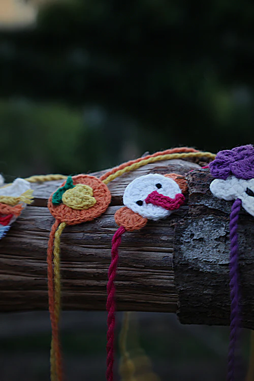 Himalayan Blooms Cotton Thread Kids Rakhi (Set Of - 4) - Image 4