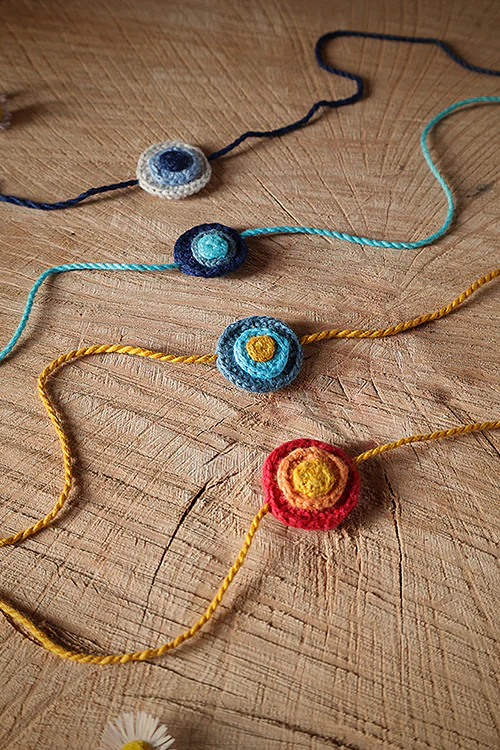 Himalayan Blooms Evil Eye Rakhi (Set Of - 4) - Image 2