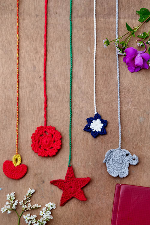 Himalayan Blooms Hand Made Crochet Soft Toys - Combo Bookmark
