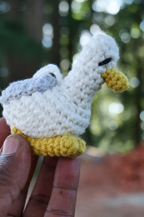 Himalayan Blooms Hand Made Crochet Soft Toys - Duck - Image 3