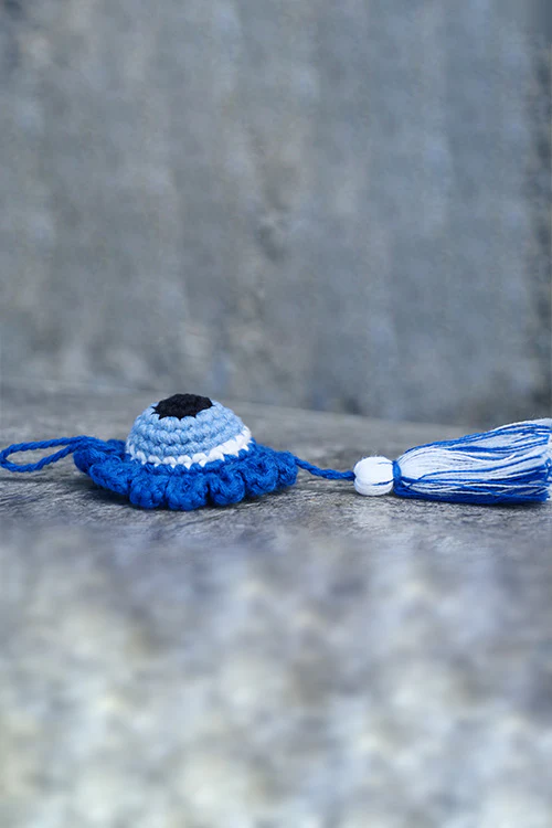Himalayan Blooms Hand Made Crochet Soft Toys - Evil Eye Single Bunting - Image 5