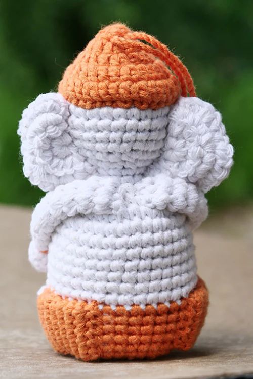 Himalayan Blooms Hand Made Crochet Soft Toys - Ganesha - Image 3