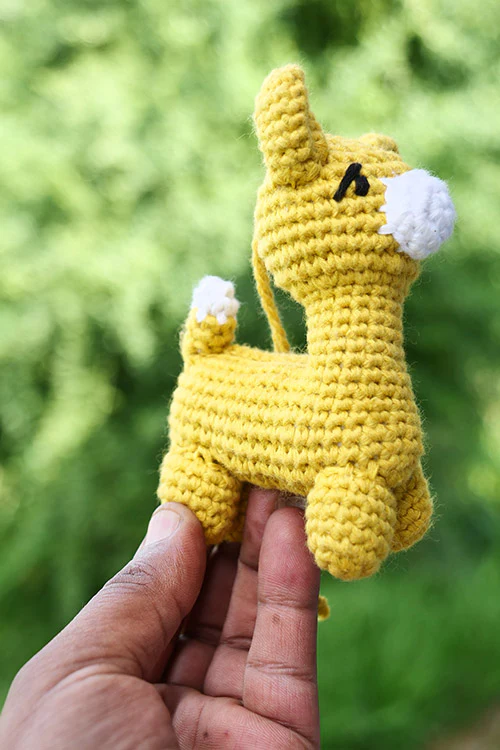 Himalayan Blooms Hand Made Crochet Soft Toys - Llama - Image 6