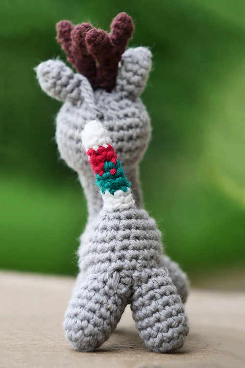 Himalayan Blooms Hand Made Crochet Soft Toys - Raindeer - Image 5