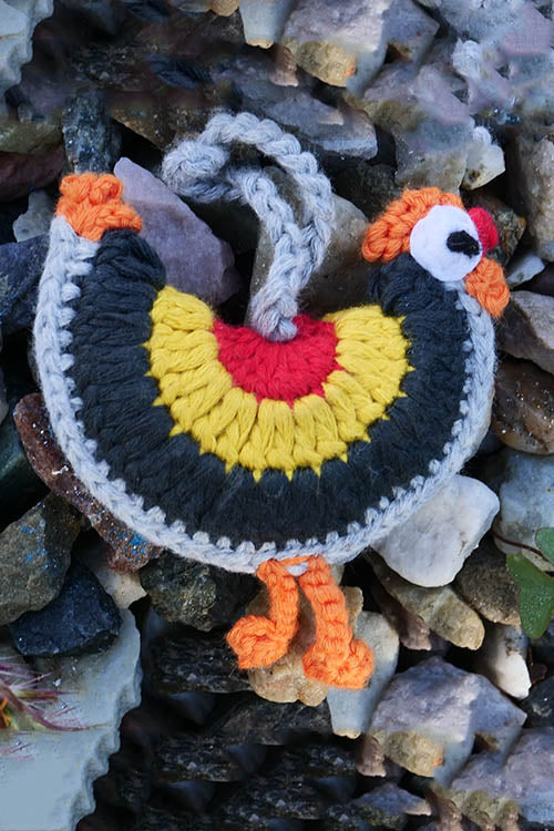 Himalayan Blooms Hand Made Crochet Soft Toys - Rooster - Image 3
