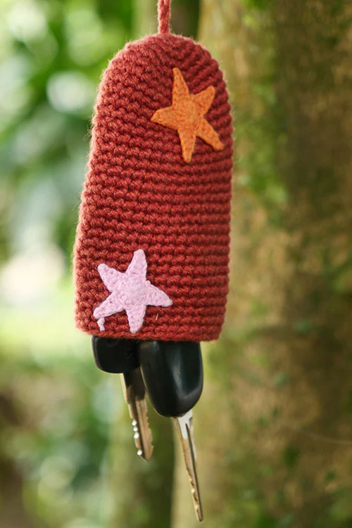 Himalayan Blooms Hand Made Crochet Soft Toys - Star Key Chain - Image 6