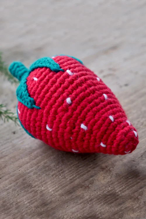 Himalayan Blooms Hand Made Crochet Soft Toys - Strawberry - Image 6