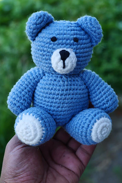 Himalayan Blooms Hand Made Crochet Soft Toys - Teddy Bear - Image 5
