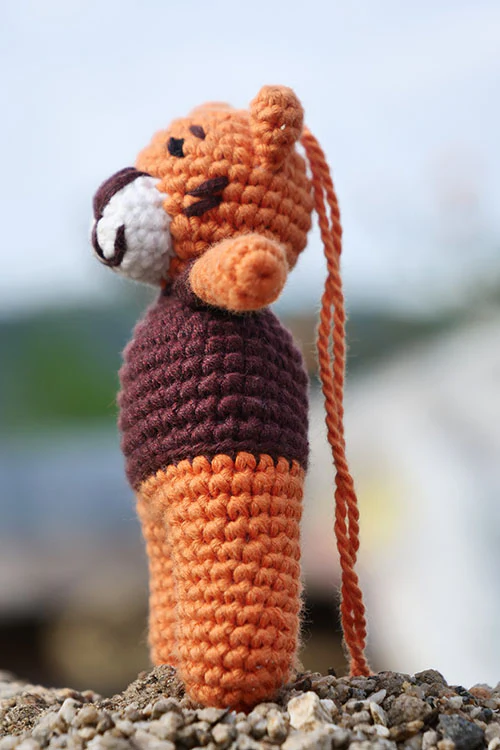 Himalayan Blooms Hand Made Crochet Soft Toys - Tiger - Image 4