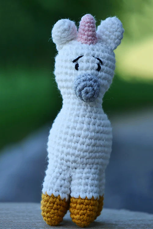 Himalayan Blooms Hand Made Crochet Soft Toys - Unicorn - Image 3