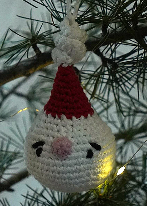 Himalayan Blooms Handmade Crochet Christmas Ornaments Set of 4 - Image 5