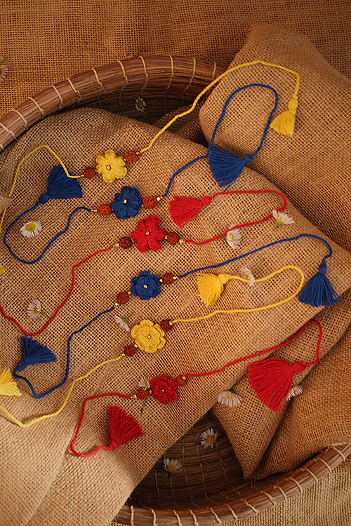Himalayan Blooms Pk Of 6 Rud Rakhi - Image 3