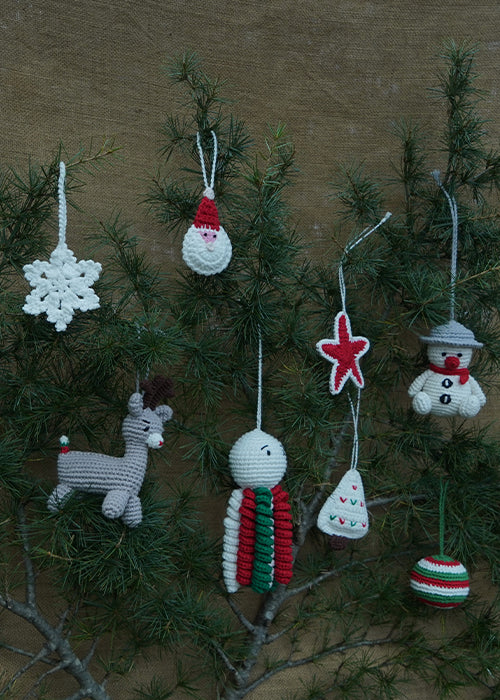 Himalayan Blooms Premium Handmade Crochet Christmas Ornaments – Set of 8 - Image 7