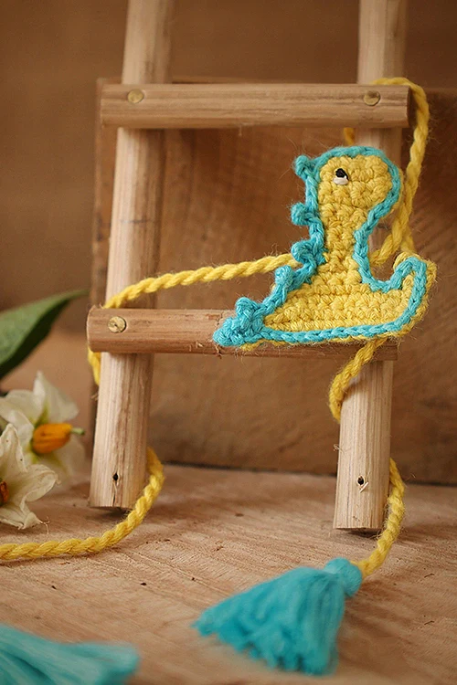 Himalayan Blooms Rakhi With Baby Dragon Toys - Image 2