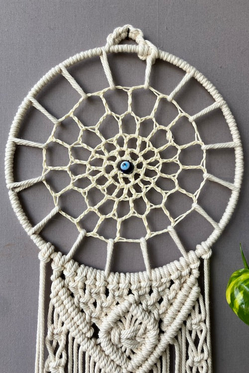 House Of Macrame "Evil Eye" Crochet Dreamcatcher - Image 3