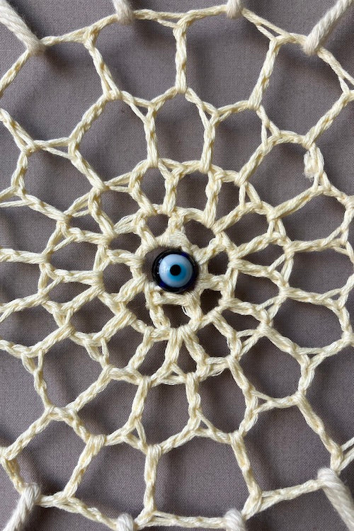 House Of Macrame "Evil Eye" Crochet Dreamcatcher - Image 4
