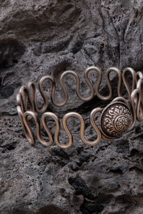 India Craft House Pure Silver Traditional Maharashtrian Armband - Baazuband - Image 5