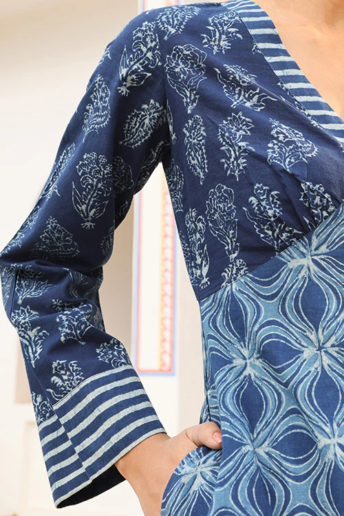 Okhai 'Indigenous Soul' Pure Cotton Hand Block Printed Kurta Pant Set - Image 5