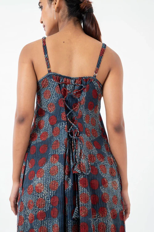 Inkriti "Indie" Block Printed Organic Cotton Dress - Allover