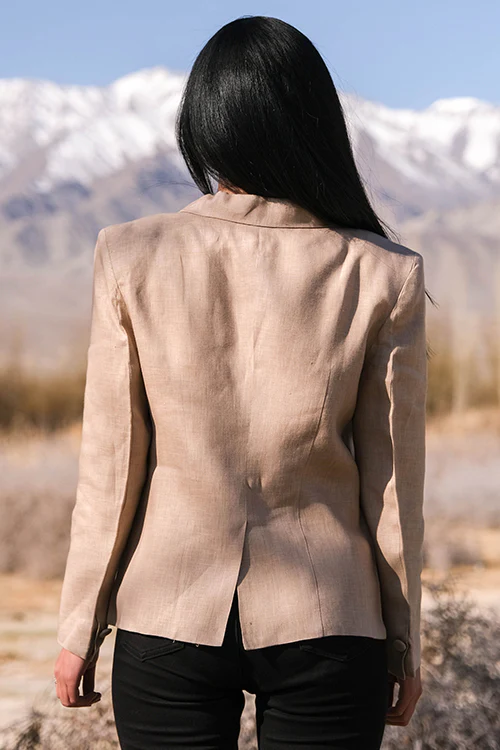 Okhai 'Intangible Dream' Linen Cotton Blazer - Image 4