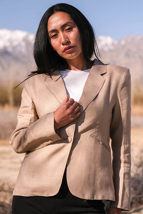 Okhai 'Intangible Dream' Linen Cotton Blazer - Image 7