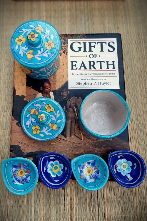 Terracotta by Sachii Jaipur Blue Pottery Diwali Gift Set Big - Image 5